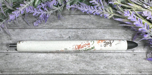 Handmade Merry Christmas glitter pen with free refill 8