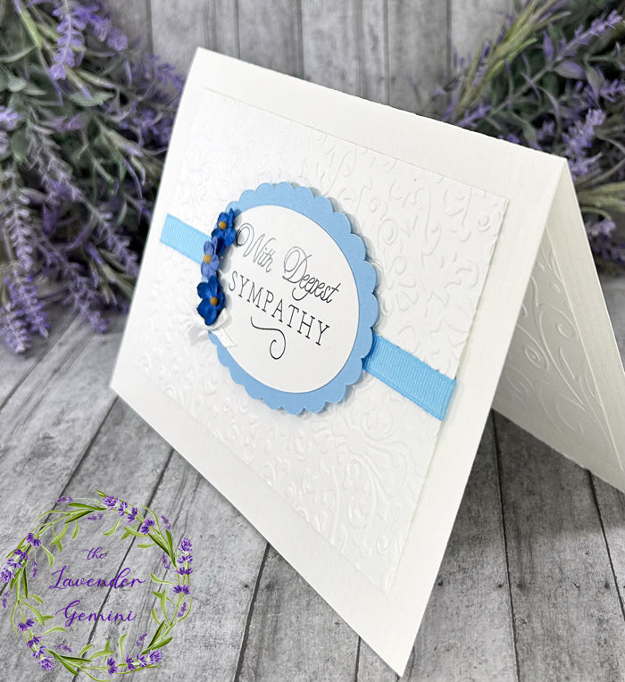 Handmade Blue Sympathy Card