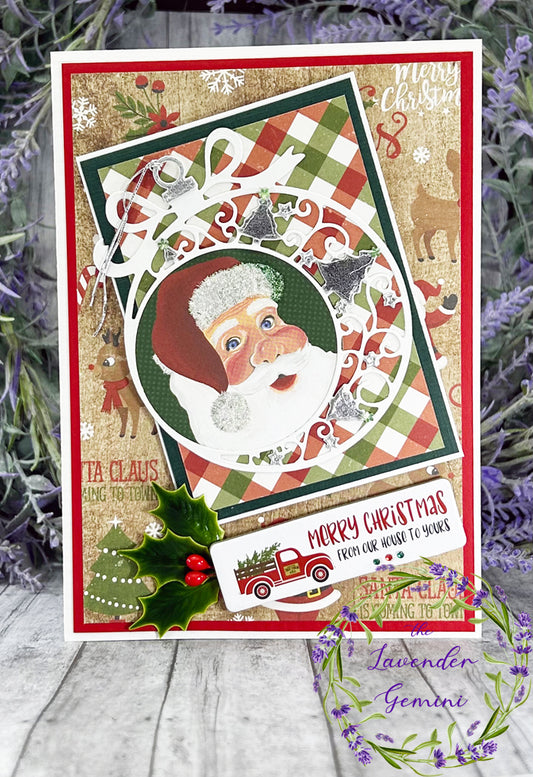 Handmade Santa Christmas Card