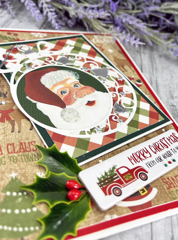 Handmade Santa Christmas Card