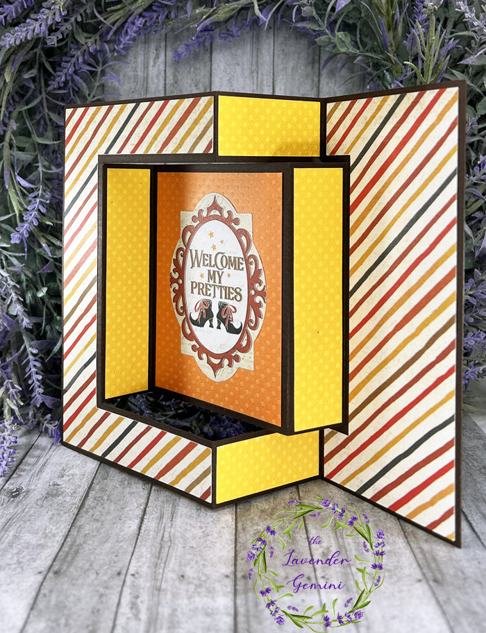 Handmade 3D Halloween Shutter Card