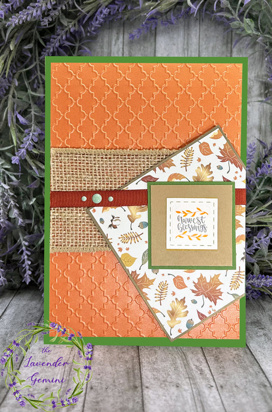 Handmade Fall Autumn Card