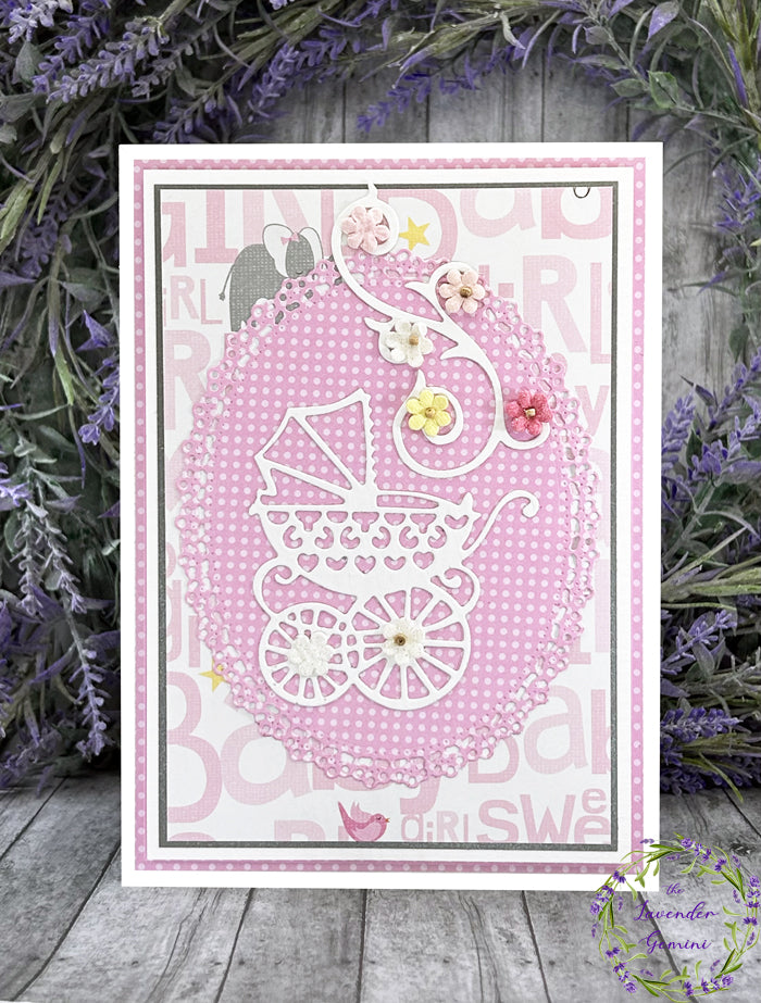 Handmade Baby Girl New Baby  Card