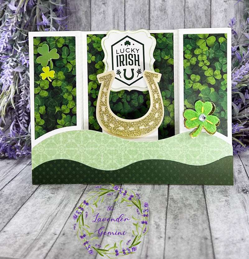 Handmade St Patricks Day 3D Shadow Card 1