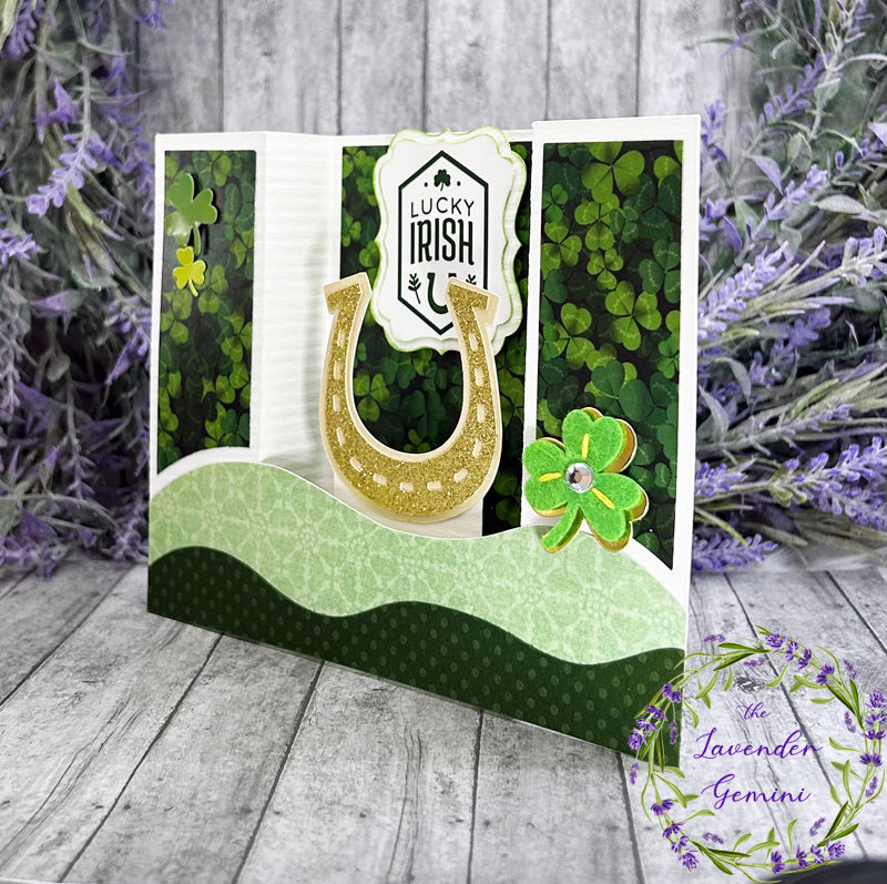 Handmade St Patricks Day 3D Shadow Card 1