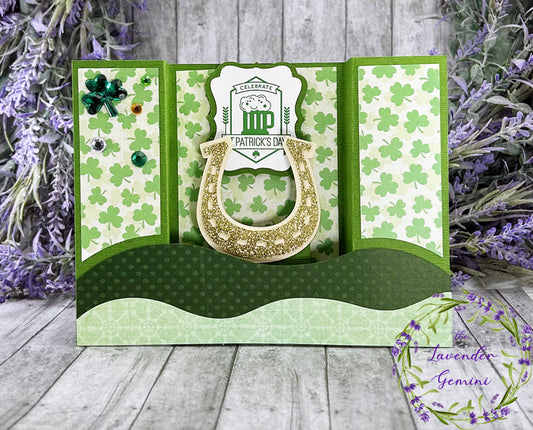 Handmade St Patricks Day 3D Shadow Card 3