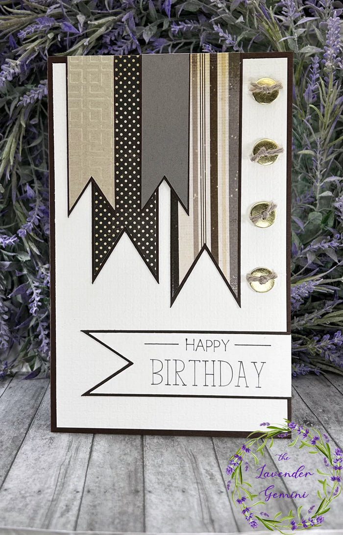 Handmade Happy Birthday Masculine card