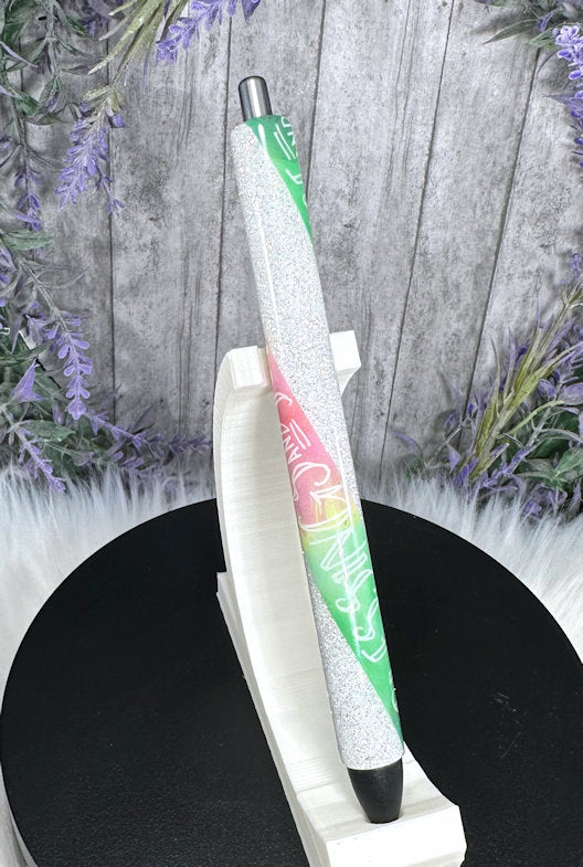 Handmade Christian glitter pen with free refill 3