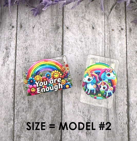 Model 2 Rainbow Unicorns Phone charging cable protectors