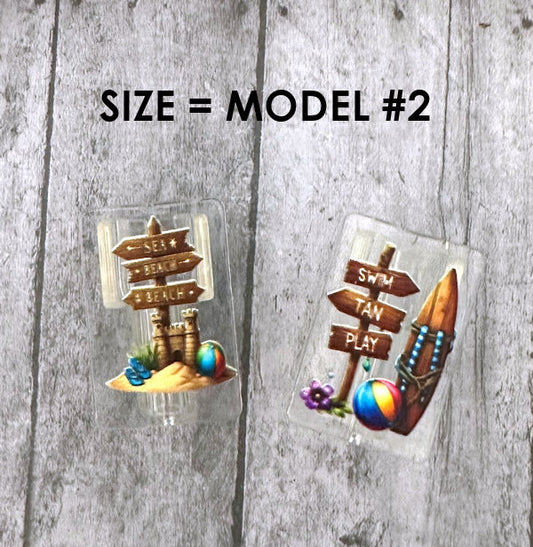 Model 2 Beach Signs Phone charging cable protectors