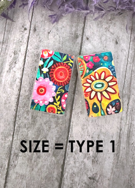 Model 1 Bright Flowers Phone charging cable protector set