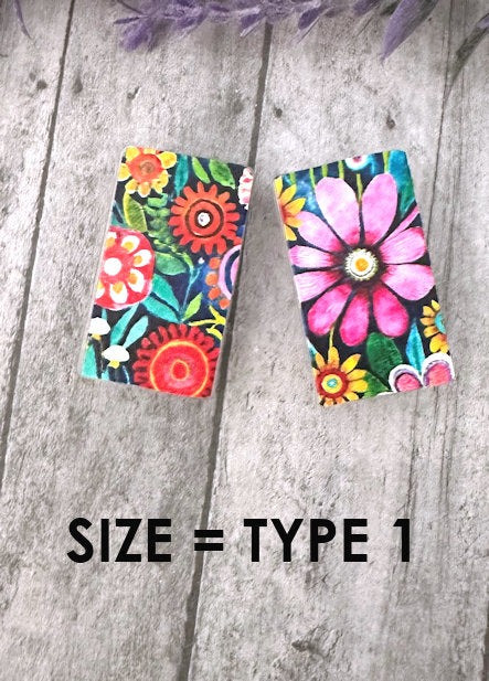 Model 1 Bright Flowers charging cable protector set 2