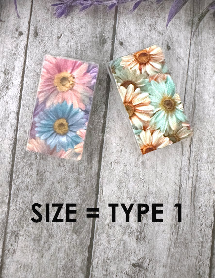 Model 1 Pastel Flowers charging cable protector set