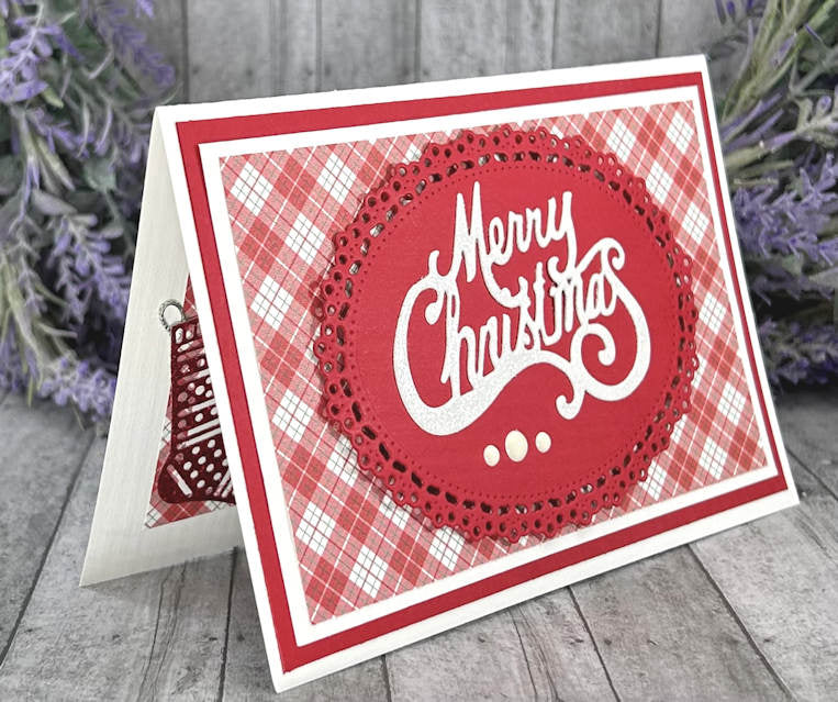 Handmade Red Merry Christmas Card