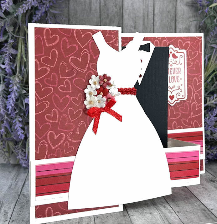 Handmade 3D Popout Wedding card