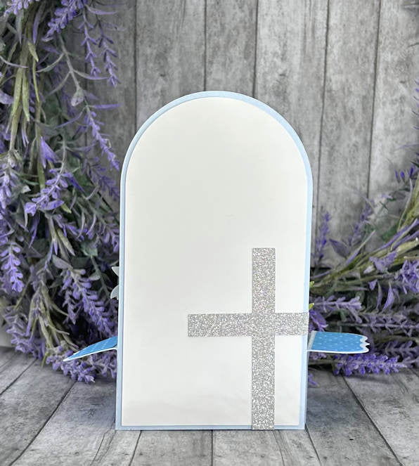 Handmade Cross and Lilies Easter 3D Box Card