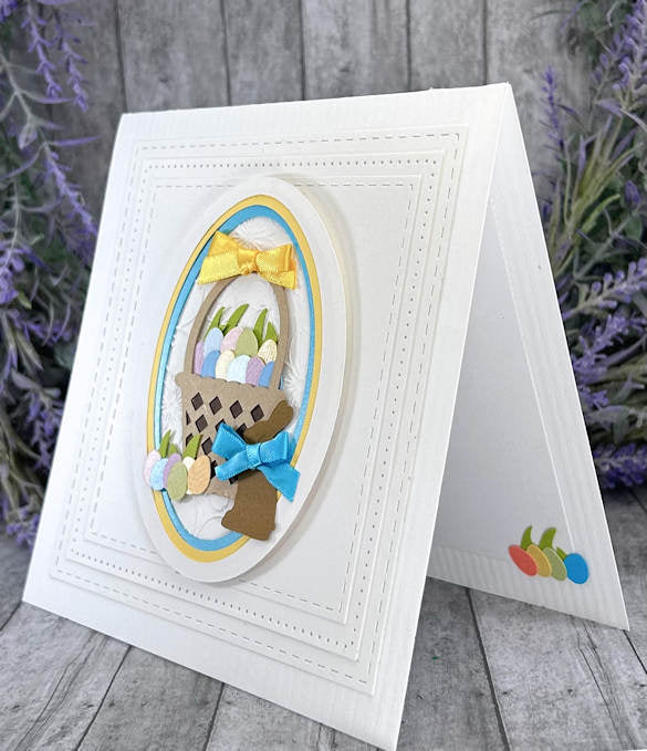 Handmade Easter Bunny and Easter Basket card 2