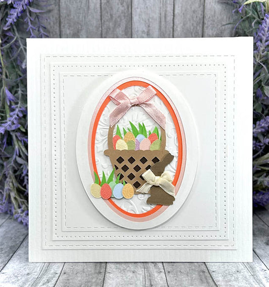 Handmade Easter Bunny and Easter Basket card 3