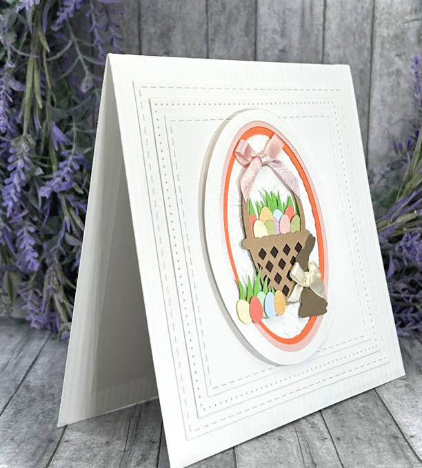 Handmade Easter Bunny and Easter Basket card 3