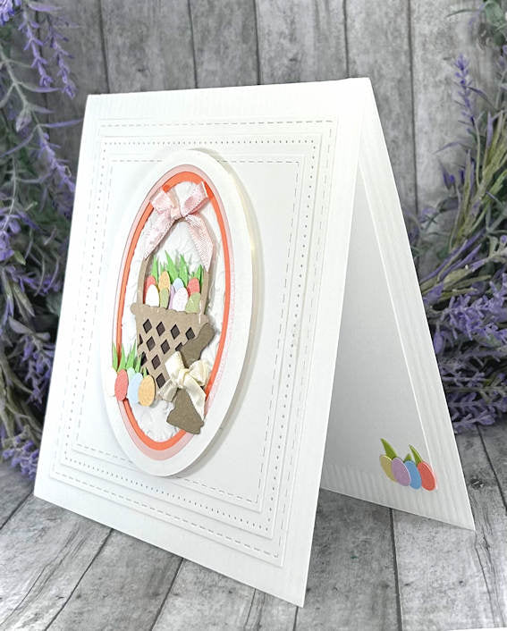 Handmade Easter Bunny and Easter Basket card 3