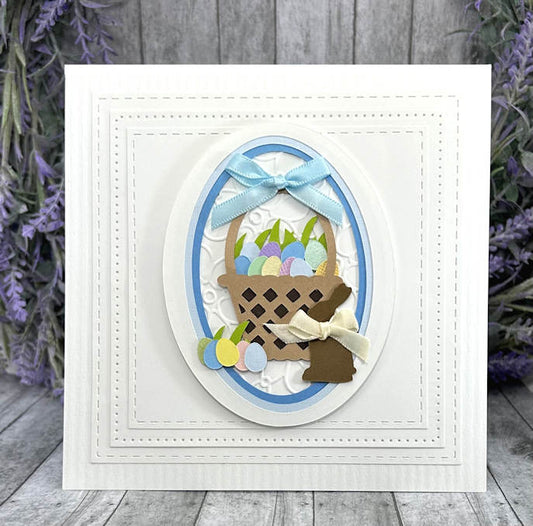 Handmade Easter Bunny and Easter Basket card 5