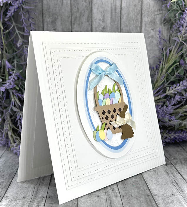 Handmade Easter Bunny and Easter Basket card 5