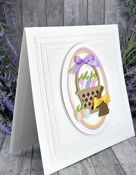 Handmade Easter Bunny and Easter Basket card 4