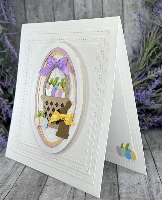 Handmade Easter Bunny and Easter Basket card 4