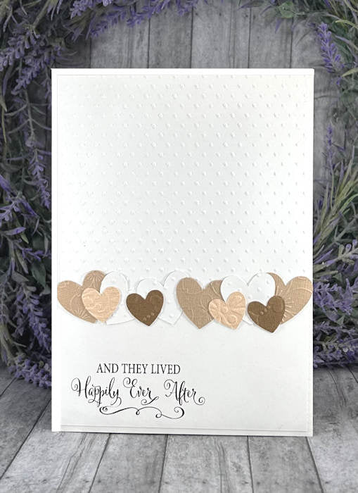 Handmade Hearts Love Valentines Card Browns