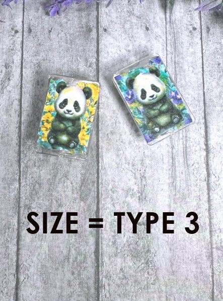 Model 3 Cute Pandas charging cable protector set