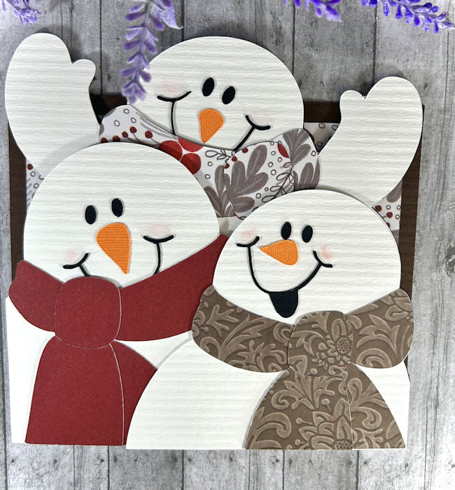 Handmade 3D Snowman Easel Card 2