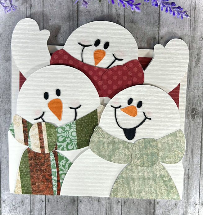 Handmade 3D Snowman Easel Card 4