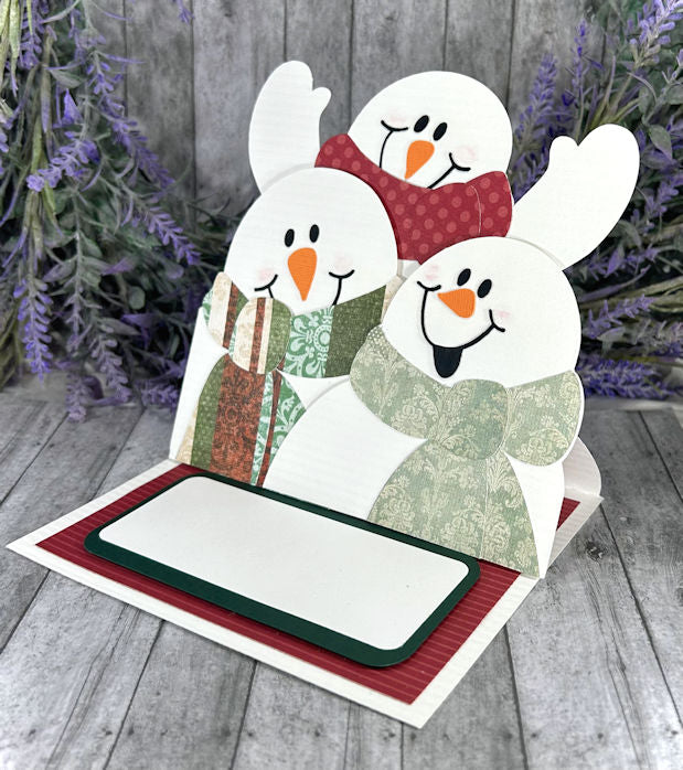 Handmade 3D Snowman Easel Card 4