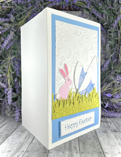 Handmade Blue Easter Card