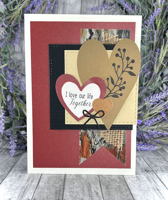 Handmade Masculine  Love Valentines Card