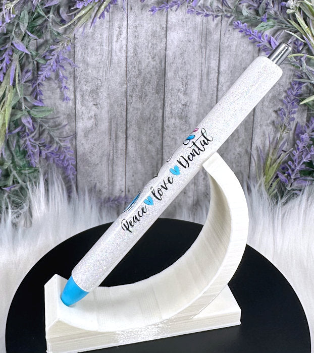 Handmade Dental glitter pen with free refill