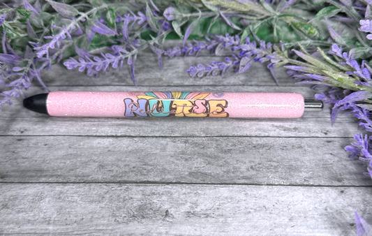 Handmade Pediatric Nurse glitter pen with free refill