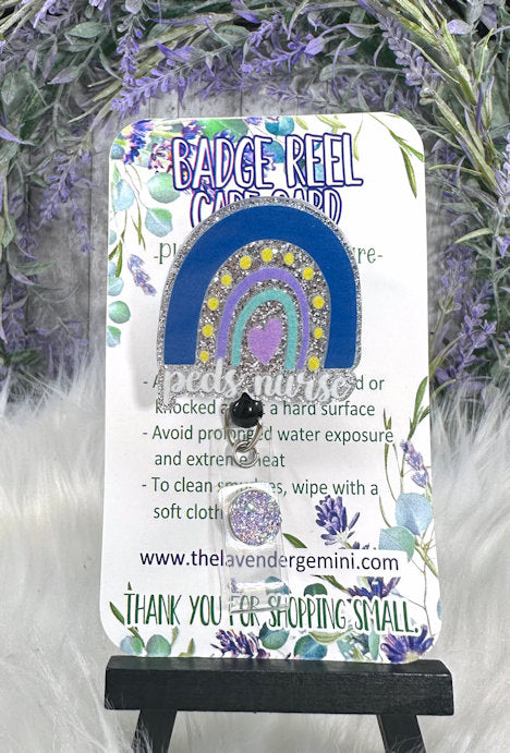 Handmade Pediatric Nurse  Badge Reel