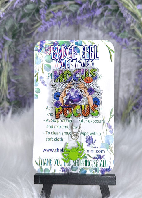 Handmade Hocus Pocus Halloween Badge Reel