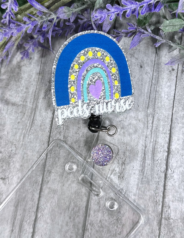 Handmade Pediatric Nurse  Badge Reel