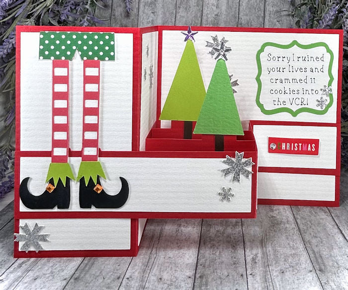 Handmade 3D Elf Movie Holiday Pop Out Card