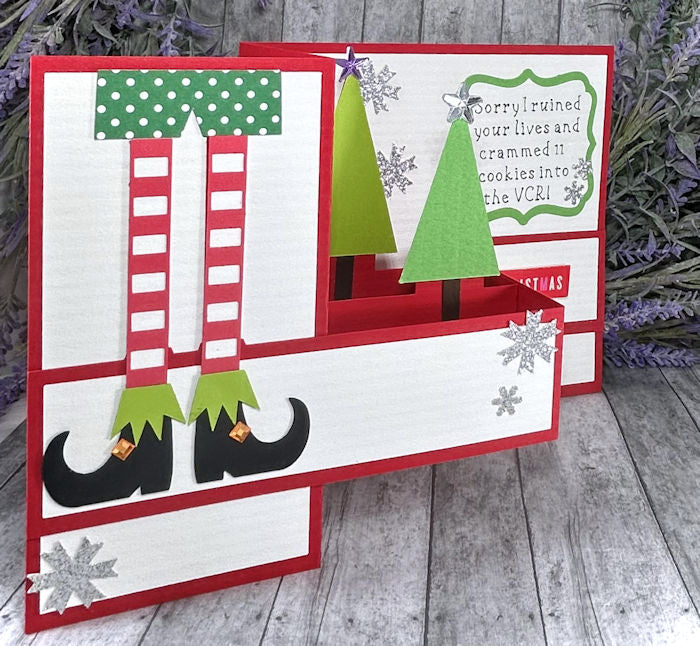 Handmade 3D Elf Movie Holiday Pop Out Card