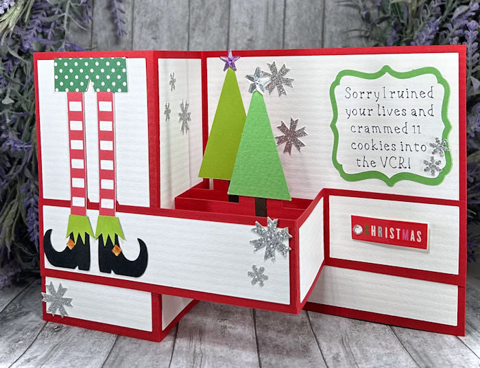 Handmade 3D Elf Movie Holiday Pop Out Card