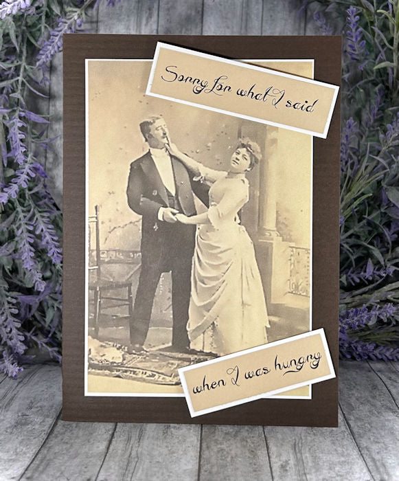 Handmade Snarky Funny Vintage Love Card 3