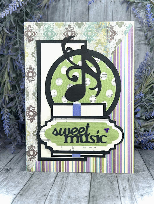 Handmade Musical Note Greeting Card