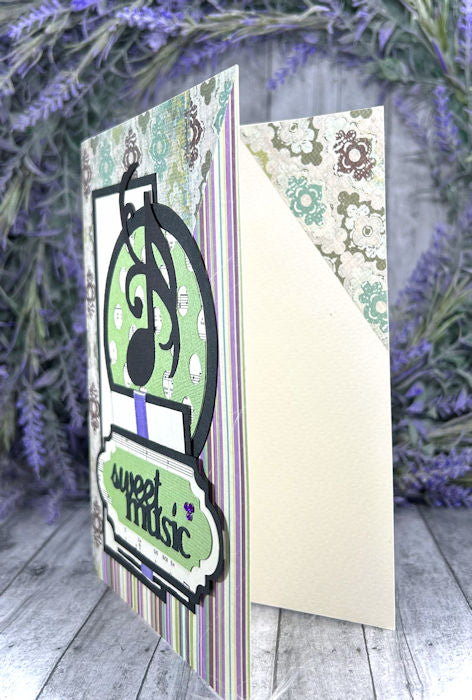 Handmade Musical Note Greeting Card