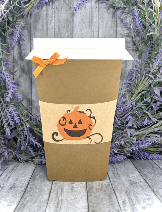 Handmade Pumpkin Spice Latte Card