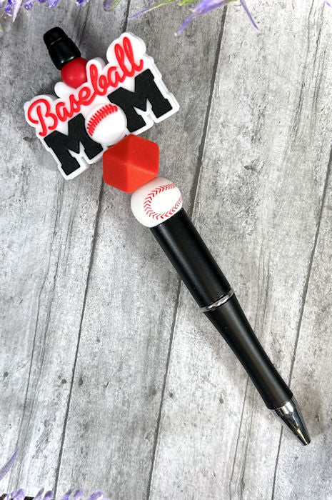 Baseball Mom Beaded Ballpoint with free refill