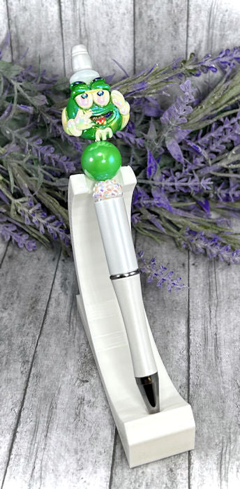 Green M and M Beaded Ballpoint with free refill