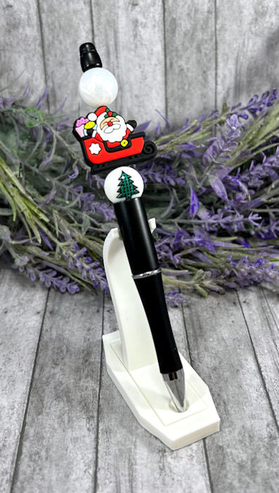 Santa Beaded Ballpoint with free refill